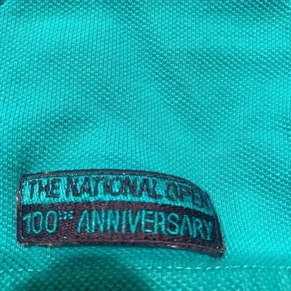 VTG Slazenger 1995 U.S. Open Teal Polo 100th anniversary edition Size XL - Picture 5 of 8